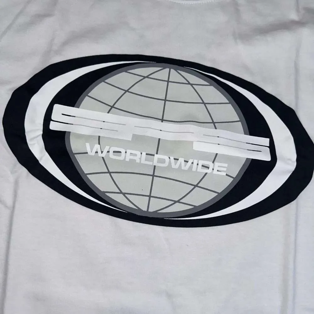 Sp5der Jumbo Globe Tee White