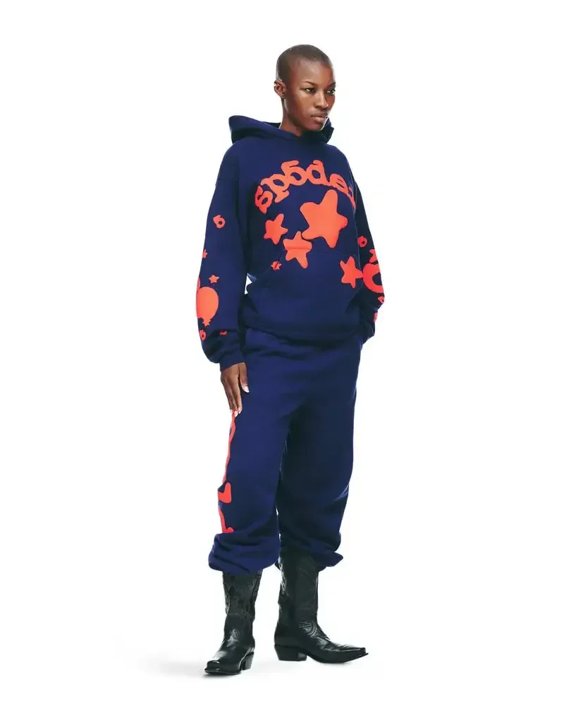 Sp5der Beluga Hoodie Navy