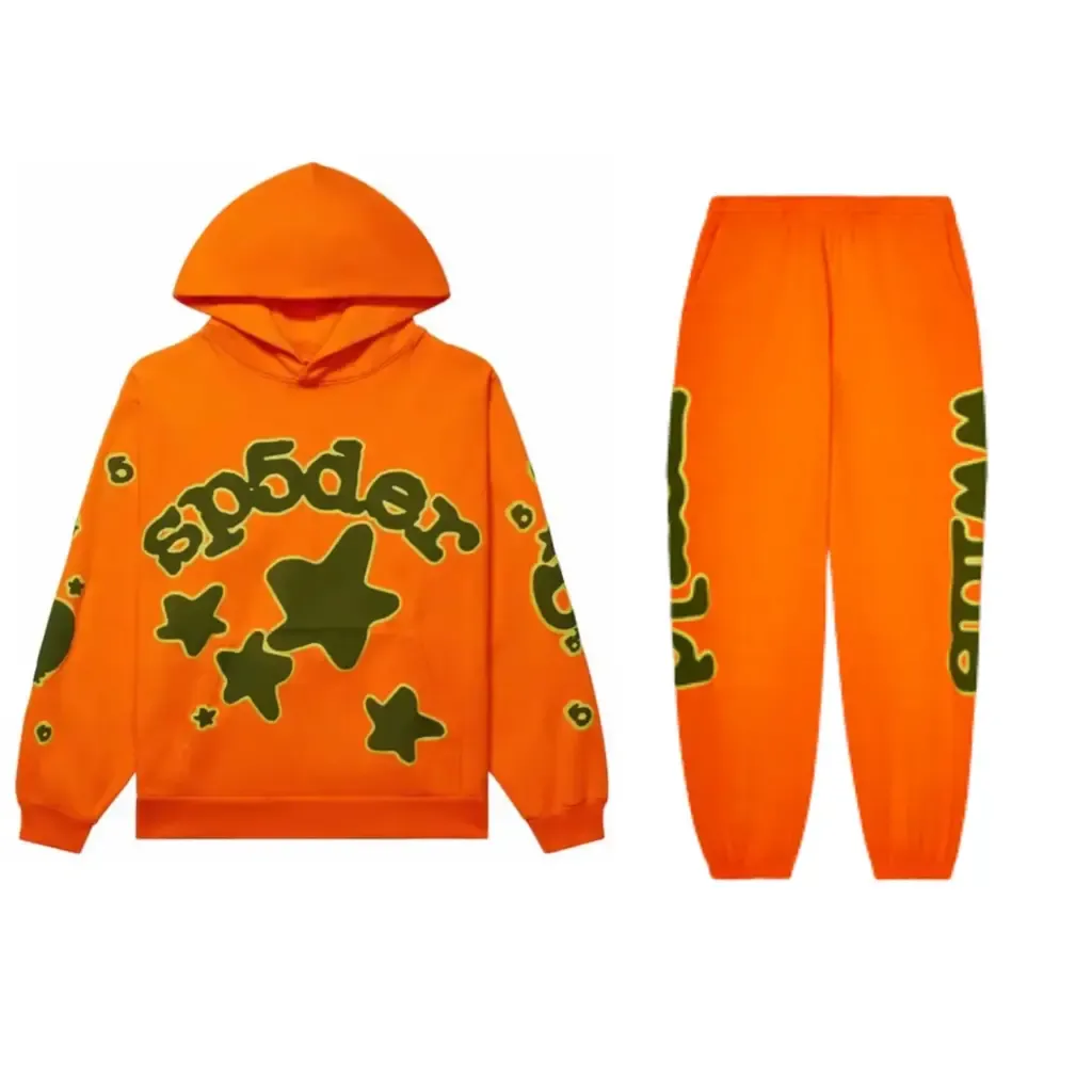 Sp5der Beluga Tracksuit Orange Sp5der Beluga Tracksuit Orange