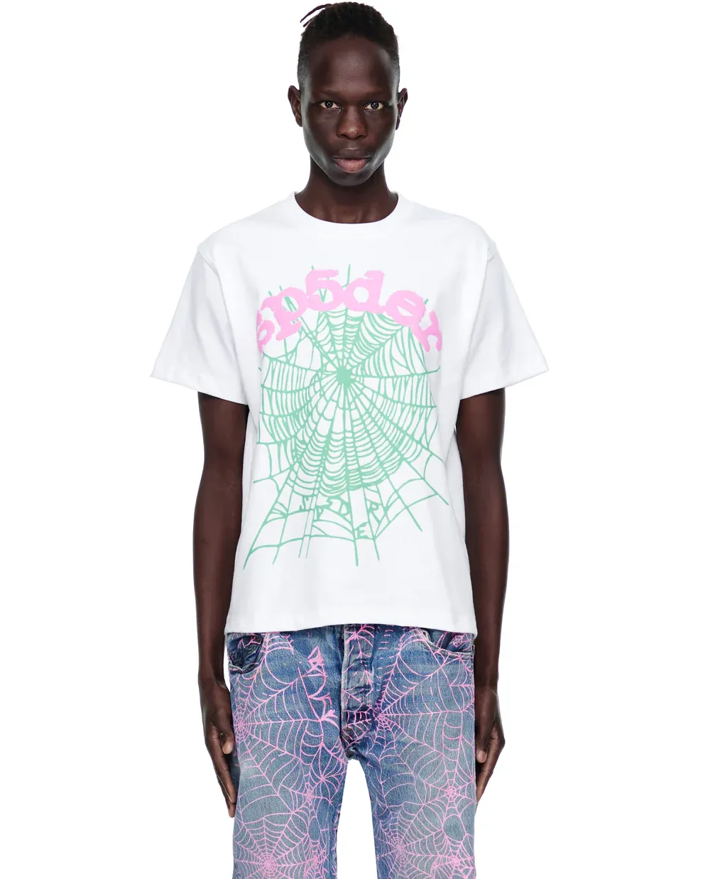 Sp5der OG Web Tee White Sp5der OG Web Tee White