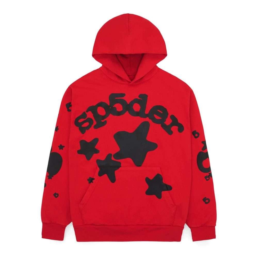 Red sp5der hoodie​