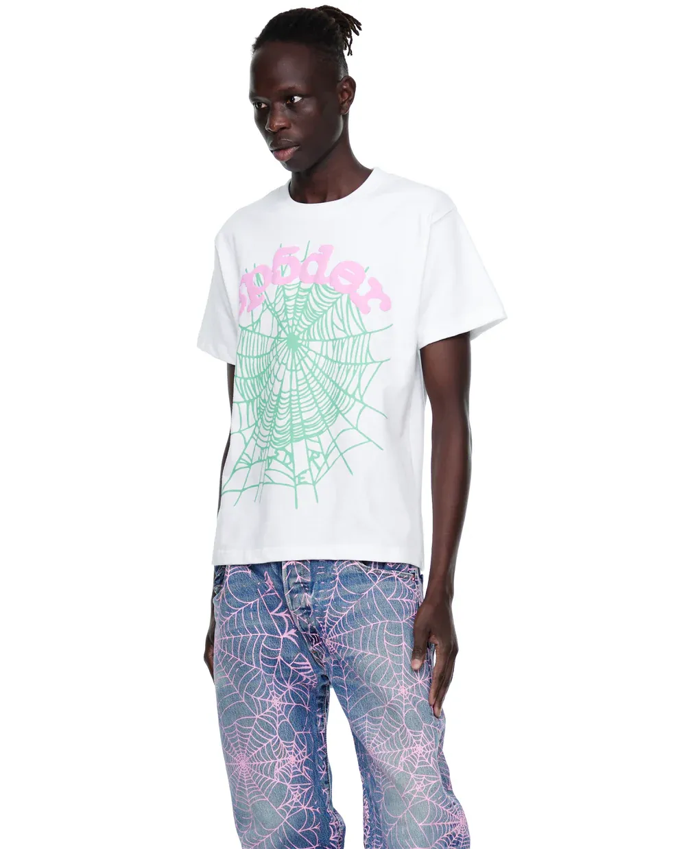 Sp5der OG Web Tee White Sp5der OG Web Tee White