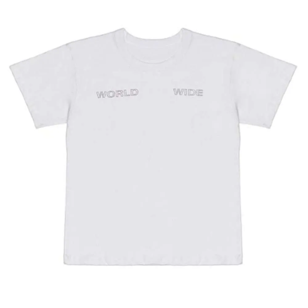 Sp5der Jumbo Globe Tee White