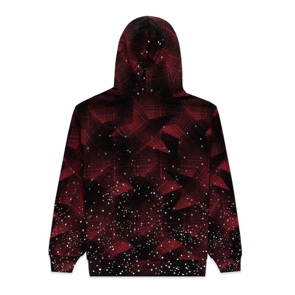 STAR PLAID FULL ZIP HOODIESTAR PLAID FULL ZIP HOODIE