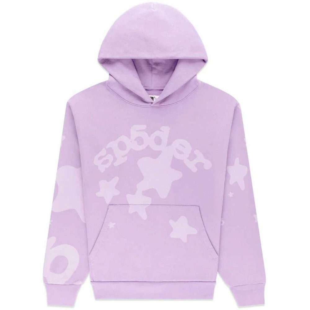 Sp5der OG Web V2 Spray Hoodie 'Light Blue'