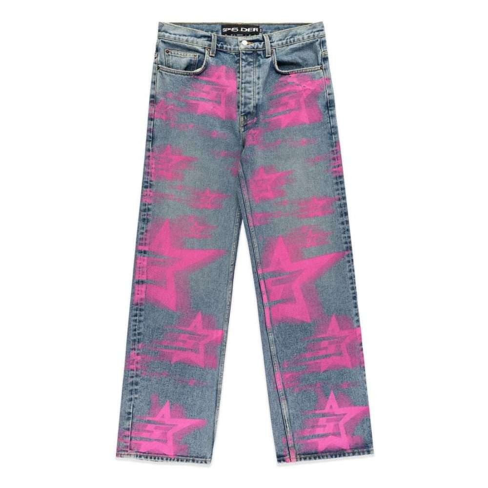 SP5DER 5 STAR BLUR DENIM
