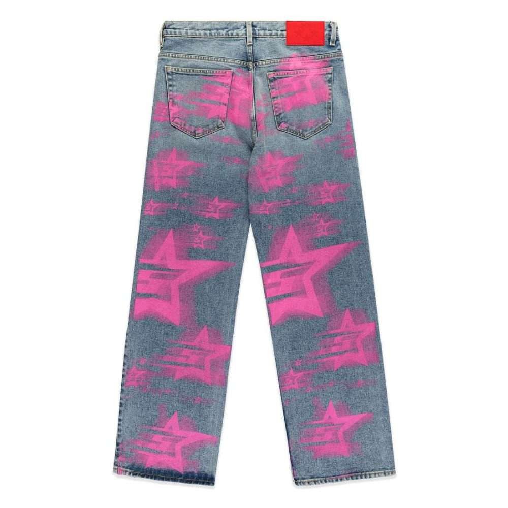 SP5DER 5 STAR BLUR DENIM