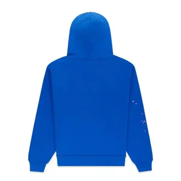 Sp5der Angel Number Hoodie Blue