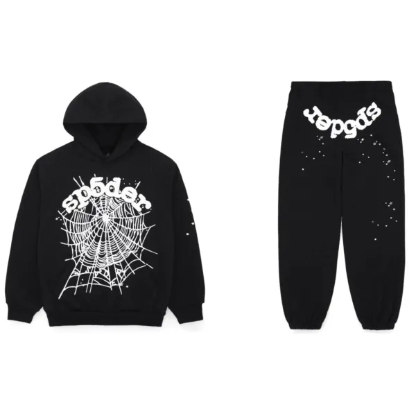 Sp5der OG Web Tracksuit Black