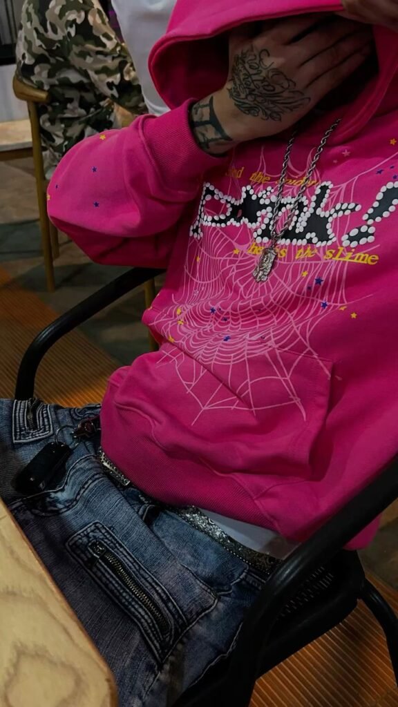 Pink Spider Hoodie
